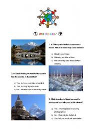 English Worksheet: World Quiz