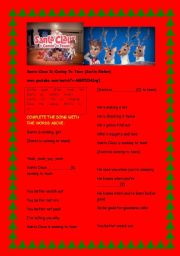 English Worksheet: santa claus is coming to town - Justin Bieber