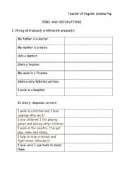 English Worksheet: jobs and occupations