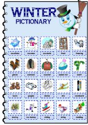 English Worksheet: Winter pictionary