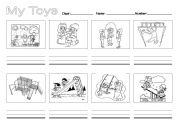 English worksheet: toys