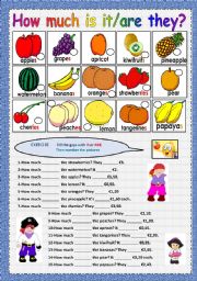 How much is it and fruit vocabulary