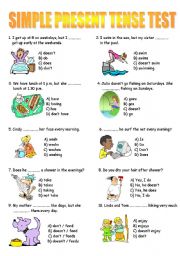 Simple Present Tense Test