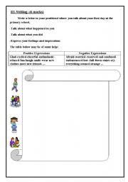 English Worksheet: writing part(end of term test n1 9th form)