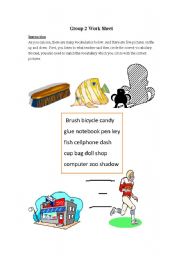 English Worksheet: Work sheet