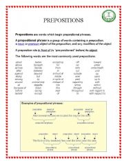 English Worksheet: prepositions