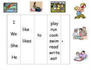 English Worksheet: Sentence Scaffold