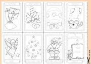 English Worksheet: Christmas mini-book