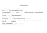 English Worksheet: classroom rules