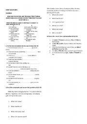 English worksheet: TEST