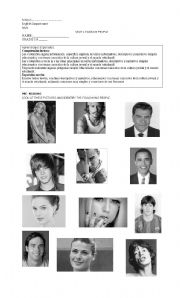 English worksheet: Famous people Worksheet