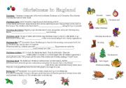 English Worksheet: Christmas tradition in England