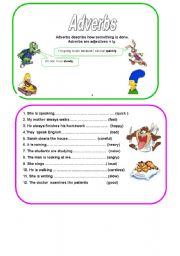 English Worksheet: adverbs