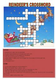 Reindeers Crossword