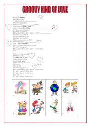 English worksheet: groovy kind of love