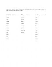 English worksheet: SH words