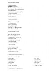 English Worksheet: Dont Cry-Guns NRoses