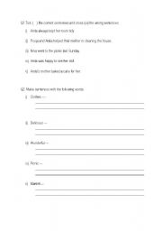 English worksheet: pronouns