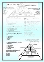 English Worksheet: NUTRITION