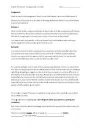 English Worksheet: Writing Assignment Young People in Society