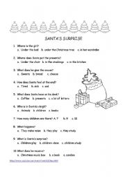 SANTAS SURPRISE QUESTIONS