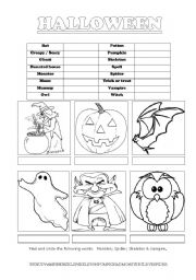 Vocabulary - Halloween