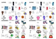 English Worksheet: Clothes and Accessories