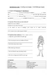 English Worksheet: To Be