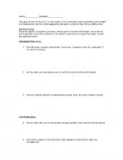 English worksheet: Article Peer Review