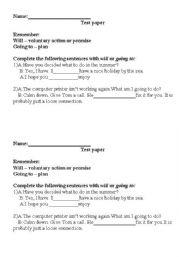 English Worksheet: tenses worksheet