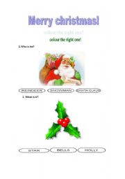 English worksheet: Merry Christmas