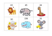 English worksheet: Animals and numbers