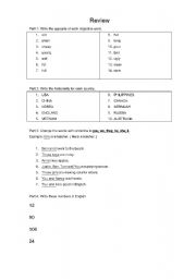 English Worksheet: Grammar Test