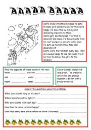 English Worksheet: Christmas