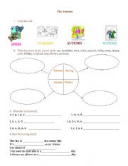 English worksheet: Seasons