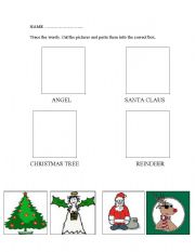 English worksheet: Christmas recognition