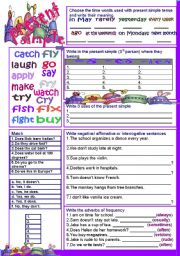 English Worksheet: Present Simple