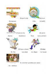 English worksheet: simple present tense activity-4