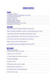 English Worksheet: Charlie Chaplin