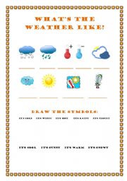 English worksheet: Whats the weather like?