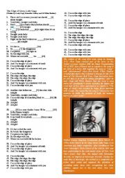 English Worksheet: The Edge of Glory-Lady Gaga