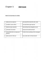 English worksheet: The House By the Sea chapter 1 - reader