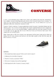 Reading Comprehension N2. CONVERSE. Questions with keys.