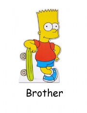 English Worksheet: Flashcards - Family The Simpsons