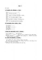 English worksheet: grammar  writing  vocabulary  and  communication