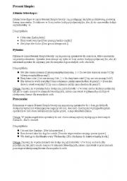 English Worksheet: Present Simple exercises