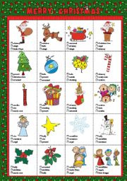 English Worksheet: Christmas test