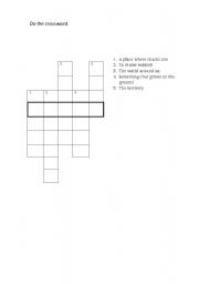 English worksheet: Nature crosswords