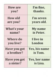 English Worksheet: basic conversation