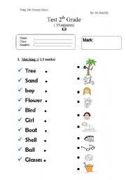 English worksheet: Stater Test_Writing